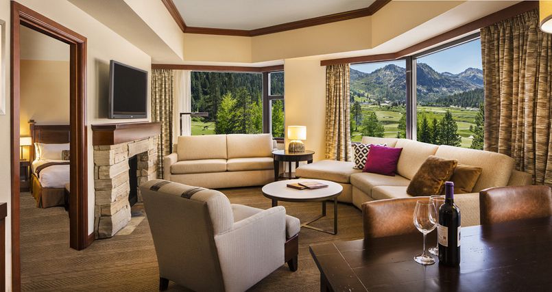 Spacious living areas with fireplaces to cosy up around. Photo: Destination Hotels - image_2